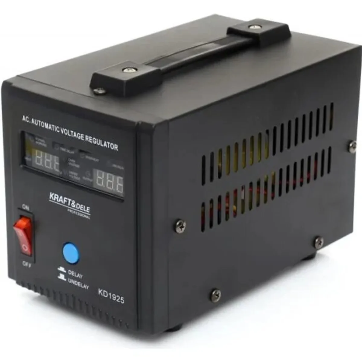 DCRAFT | Stabilisateur de tension 1000 VA 230 V | Régulateur de tension | Protection surtension + sous-tension + Court circuit |