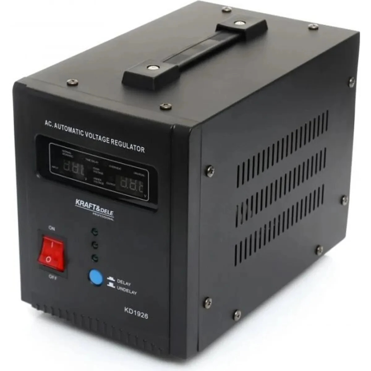DCRAFT | Stabilisateur de tension 2000 VA 230 V | Régulateur de tension | Protection surtension + sous-tension + Court circuit |