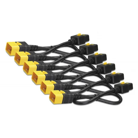 POWER CORD KIT (6 EA), LOCKING, C19 TO C20, 0.6M (AP8712S)